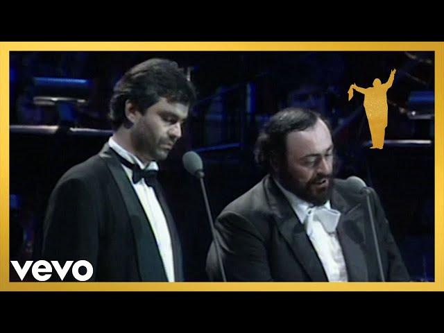 Luciano Pavarotti, Andrea Bocelli - Notte 'e piscatore (Official Live Performance Video)