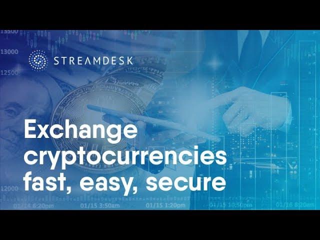 Exchange cryptocurrencies fast, easy, secure