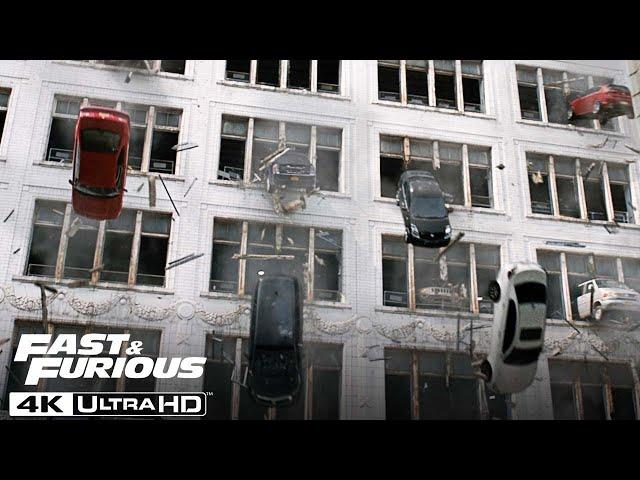 The Fate of the Furious | Raining Cars Scene in 4K HDR