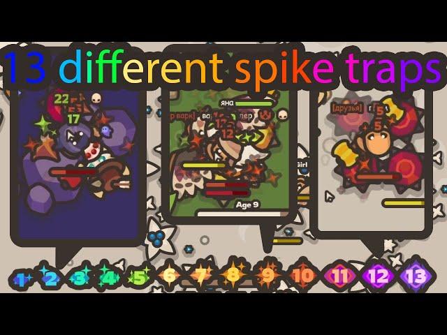 Taming.io - 13 different spike traps