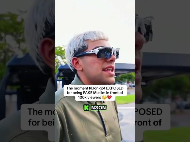The moment N3on got EXPOSED for being FAKE Muslim in front of 100k viewers 