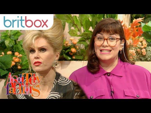 Patsy Freezes on Live Television While Being Interviewed by Dawn French | Absolutely Fabulous