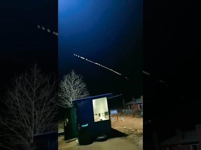 Elon Musk's Starlink satellite stunning view from India and China Border ️