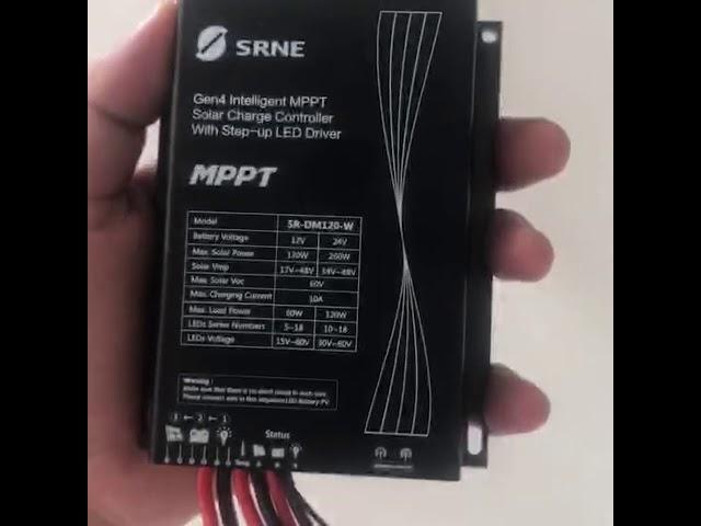 SRNE -- solar street light controller--DM120-MPPT  solar controller