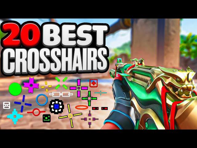 THE BEST 20 Crosshairs To USE In VALORANT (With Codes)