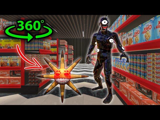 360° DOORS Floor Seek & Grumble - SUPERMARKET #2 | VR/4K Experience