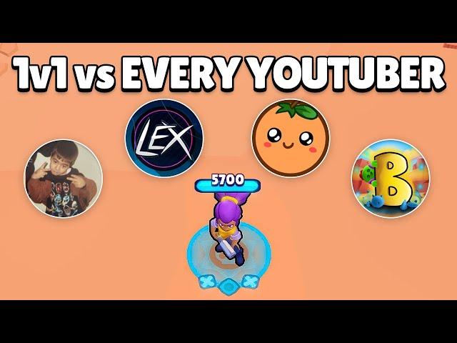 I 1v1'd FAMOUS YouTubers in Brawl Stars