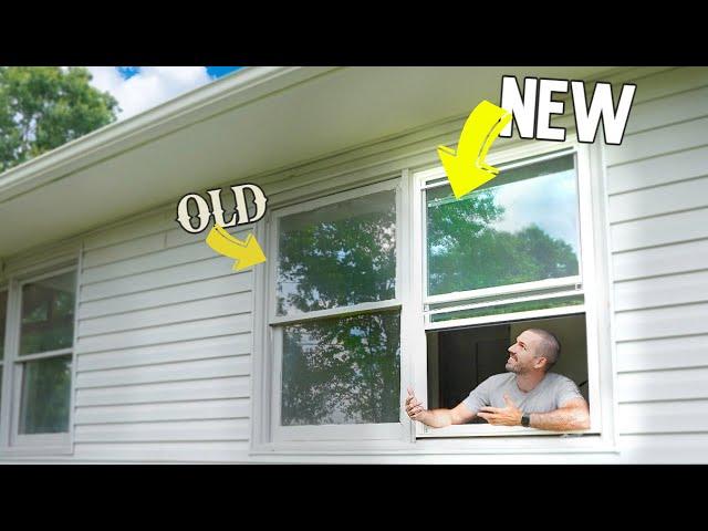 Install Replacement Windows - Remove Old Wood Windows