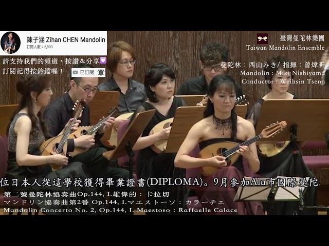 【2013Taiwan Mandolin Festival 】Mandolin Concerto No.2,Op.144, I. Maestoso：R. Calace｜西山みき