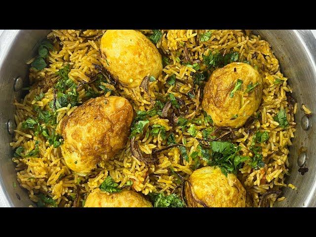 कुकर में बनाए झटपट अंडा बिरयानी | Easy Egg Biryani Recipe | Egg Biryani In Pressure Cooker