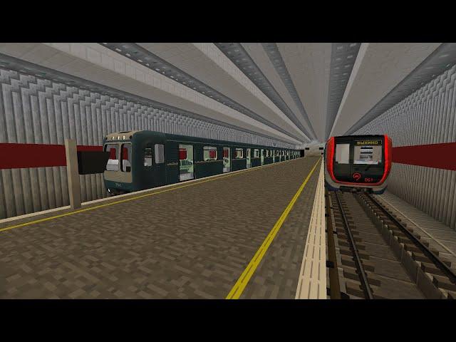 Поездка по 2 линии метро на Zetiysk Project | Minecraft MTR Mod