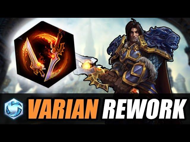 Varian rework - twin blades build // Heroes of the Storm PTR