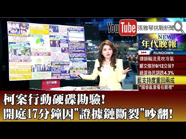 《柯案行動硬碟勘驗!開庭17分鐘因"證據鏈斷裂"吵翻!》【2025.6.5『1800年代晚報 張雅琴說播批評』】