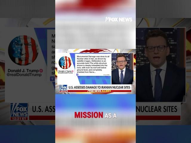 'BULLSEYE!': Trump touts 'obliteration' of Iranian nuclear sites #shorts #trump #media #iran
