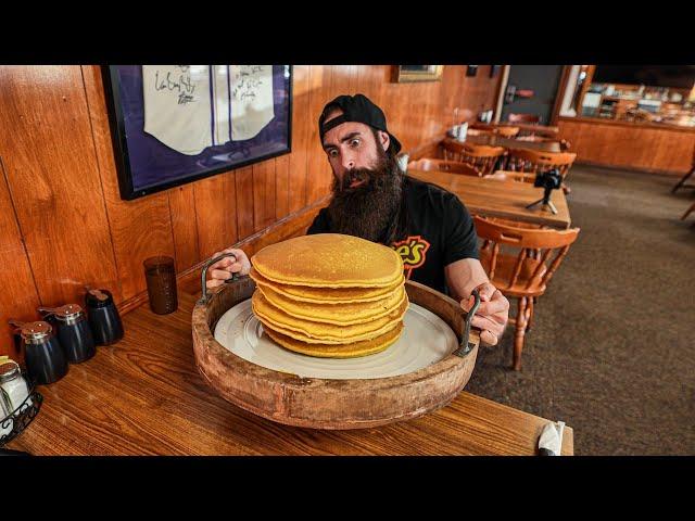 BEATEN ONLY 3 TIMES IN 14 YEARS! | OL' SOUTH'S 10LB PANCAKE CHALLENGE | BeardMeatsFood