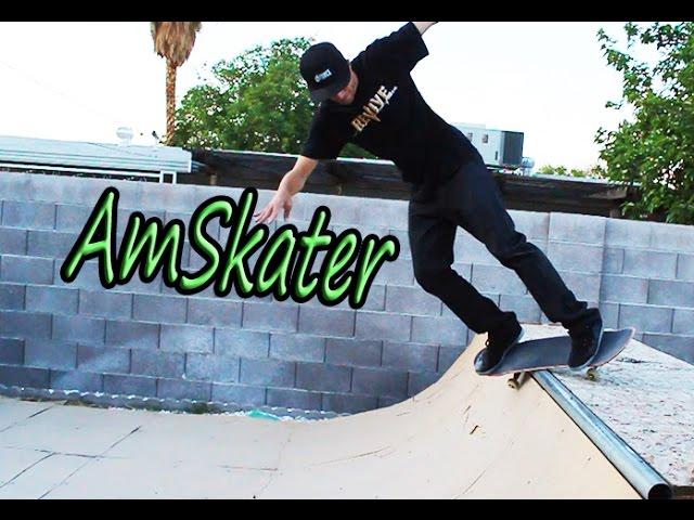 Amskater Tries My Backyard Ramp