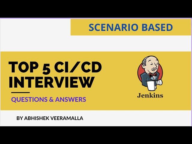 Top 5 CI/CD Interview Q&A | DevOps FAQ |#devopsinterviewquestions | #jenkins  |#devops #kubernetes