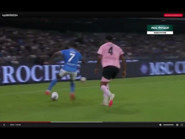 Neres Napoli vs Palermo