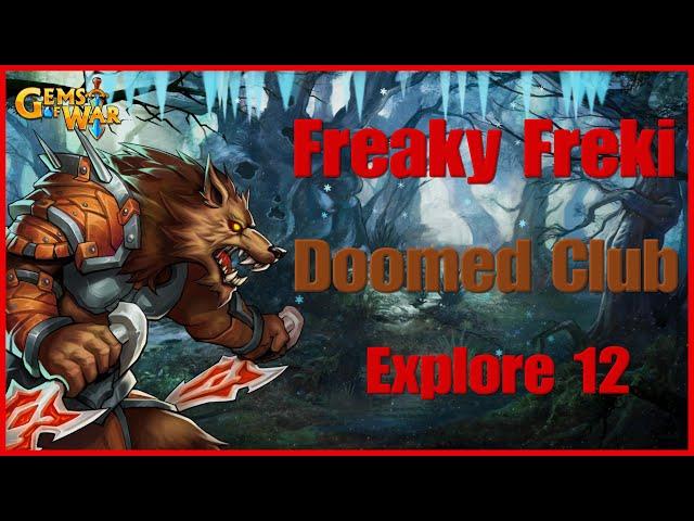 Doomed Club & Freki - Gems of War Explore 12 Team #gemsofwar #gemsofwarguide #gemsofwarstrategy
