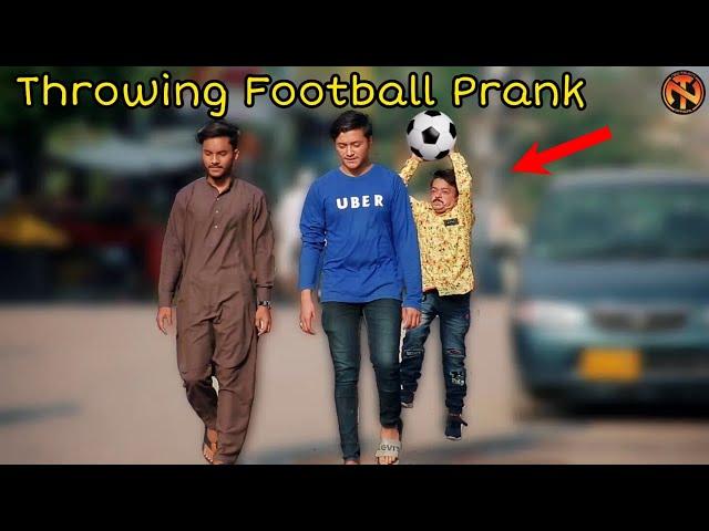 Throwing Football Prank - Funny Public Prank | New Talent