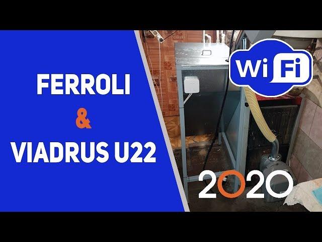 411.Горелка Ферроли с котлом Виадрус У22  с Wi-Fi датчиком Salus RT310i в Jelgavas novads / SUN P7N