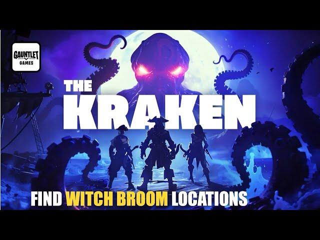 THE KRAKEN BOSSFIGHT MAP FORTNITE - FIND WITCH BROOM LOCATIONS