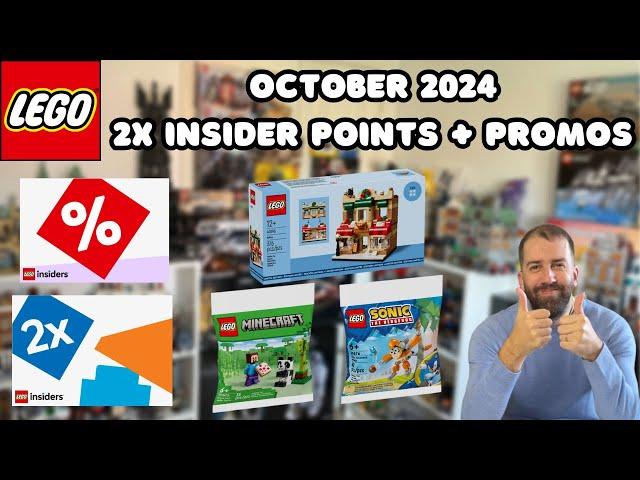 LEGO Double Insider Points + GWP Promos - October 2024!