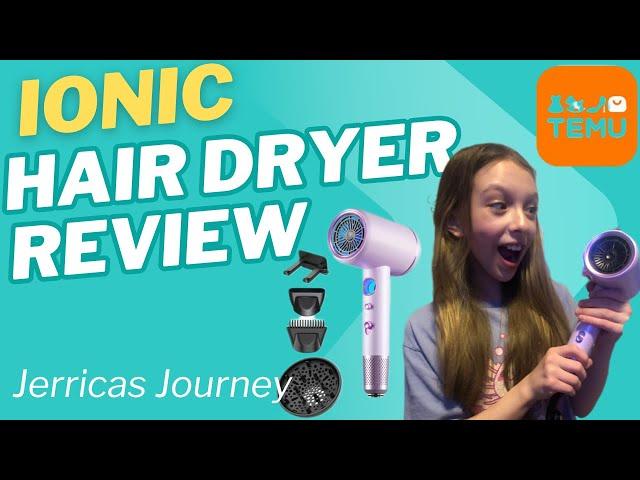 Ionic Hair Dryer Review #hairdryer #review #haircare #temu