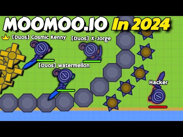 Moomoo.io: Playing In 2024 & Building A Riverside Base  (ft. X-Jorge)