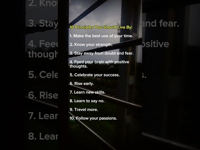 10 principal you should live #sigma #bestfeed #feed #sigmarule #quotes #motivational #trending #life