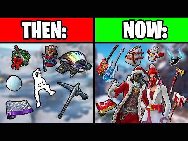 The Evolution of Fortnite's FREE Winterfest Cosmetics