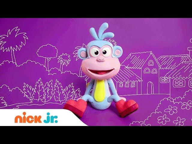 Learn How to Make Boots from Clay!   | Dora the Explorer | Nick Jr. Crafts