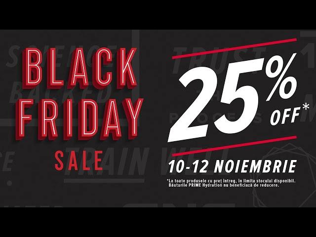 Bucură-te de BLACK FRIDAY la GNC cu -25% la toate produsele!*