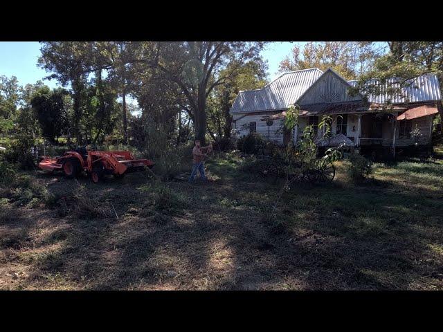 FALL YARD MOWING ON 140 YEAR OLD FARM!