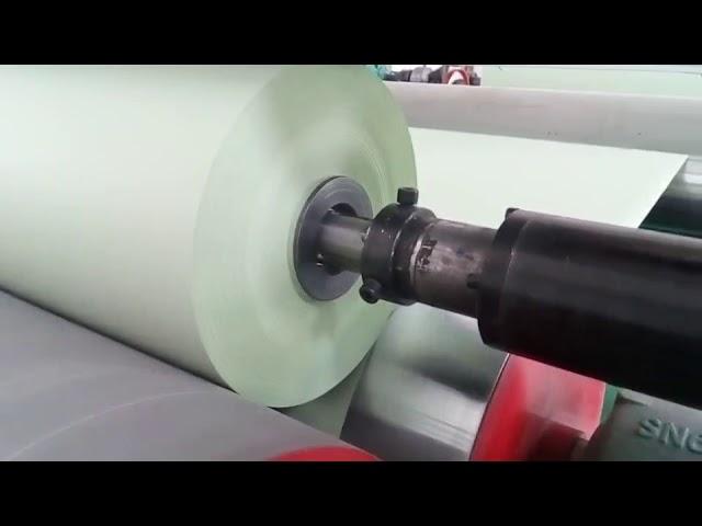 Jumbo roll rewinding machine high speed