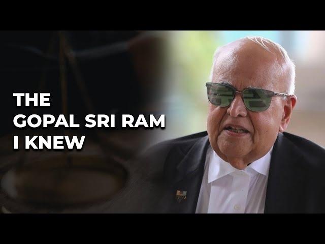 The Gopal Sri Ram I knew