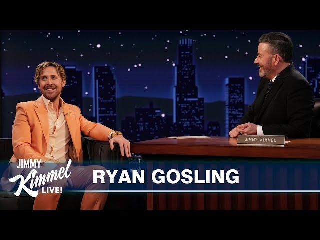 Ryan Gosling Makes Awesome Stunt Entrance & Talks “I'm Just Ken” Oscars Performance & The Fall Guy