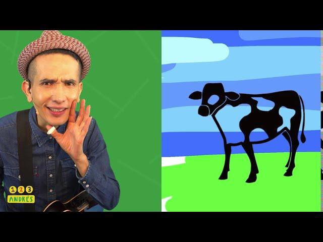 La Vaca Lola -  canción divertida para niños 123 Andrés - rondas infantil #lavacalola