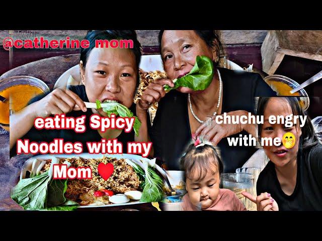 Eating Spicy Noodles With My Mom|| Memorable moments Laughing Together With Love  thank all️