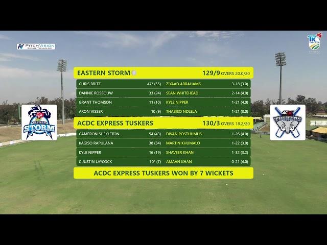 CSA T20 Knockout | Easterns Storm vs ACDC Express Tuskers - Final Reserve Day