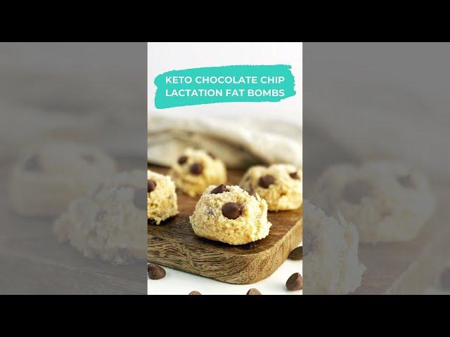 Keto Chocolate Chip Lactation Fat Bombs to Increase Milk Supply Postpartum Keto and Breastfeeding