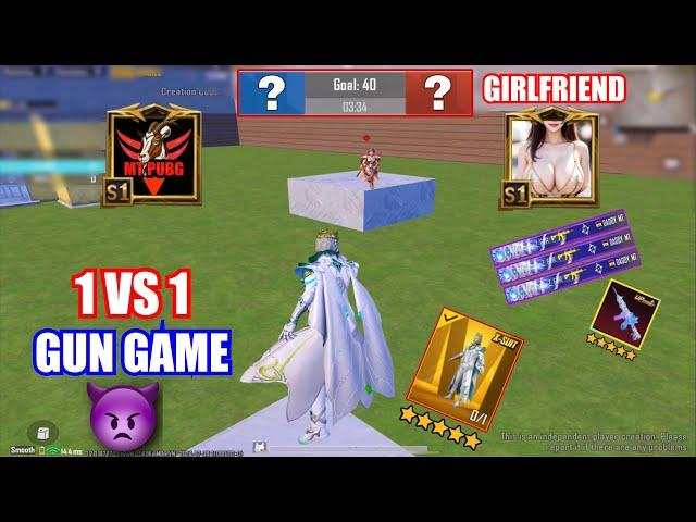 BEST FUNNYWOW GAMEPLAY WITH MY GIRLFRIEND AND MT1VS1 GUN GAME DEATH MATCHPUBG MOBILE