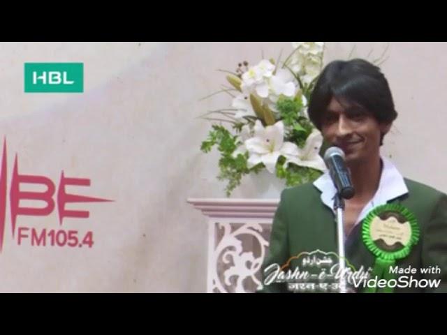 Ammar Iqbal Shayari without music Dubai jash e urdu latest mushaira Video #statusvideo #viral #love