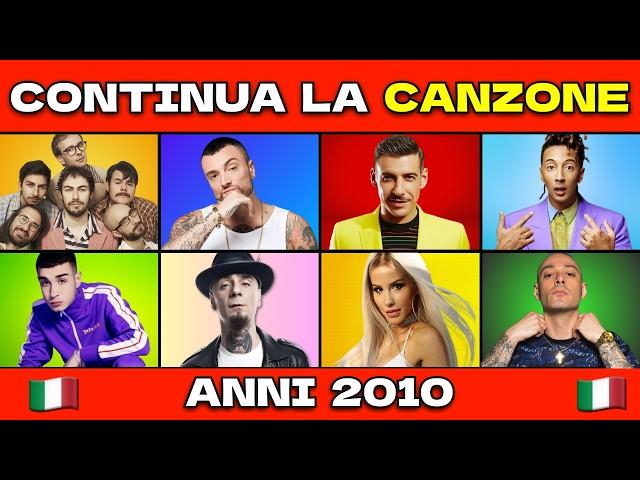 QUIZ - CONTINUA LA CANZONE ITALIANA 2010 - 2020 (Parte 3) | Finish The Lyrics Quiz