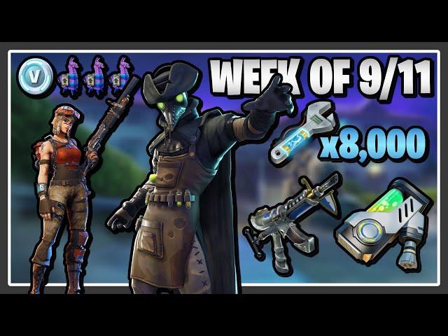 40 V-BUCKS, WEAPON SUPERCHARGER, Hemlock, 8,000 RE-PERK, Plague Doctor Igor