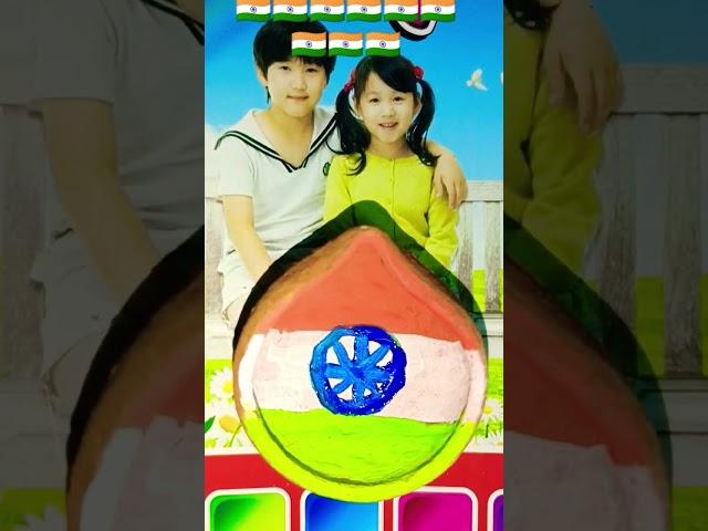 Diya ka painting #India flag #short video viral.