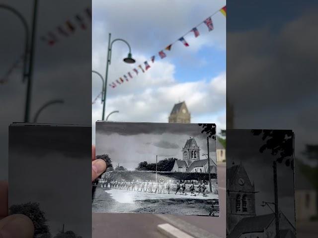 Sainte-Mère-Église June 1944 Then and Now #history #thenandnow #dday