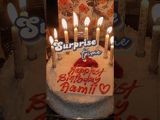 She thought it was just another day until the confetti dropped #dubai #bestie #birthday #surprise