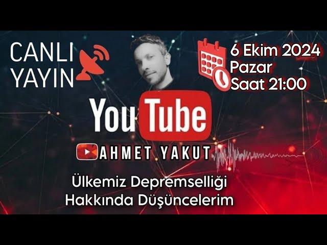 6 Ekim 2024 Ülkemiz Depremselliği Hakkında Düşüncelerim