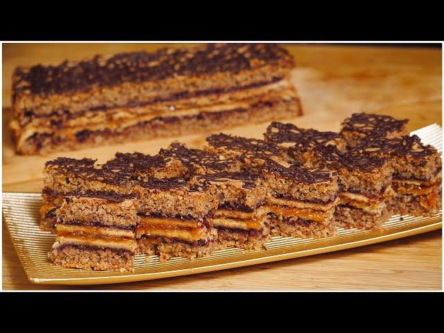 Székely Cake with Walnuts and Jam (Szekler Slices) - an old recipe from Transylvania | Savori Urbane